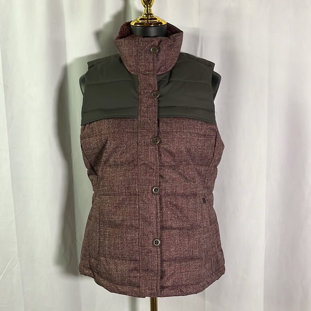 NWT Woolrich Burgundy Bitter Chill Wool-Loft Lined Vest